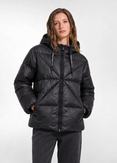 SHORT DOWN JACKET IN GENUINE DOWN - BLACK - Down jackets | DEHA