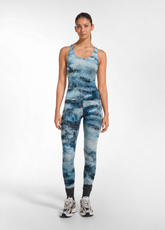 MICROFIBER LEGGINGS WITH ALL-OVER PRINT - MULTICOL - Activewear | DEHA