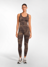 MICROFIBER LEGGINGS WITH ALL-OVER PRINT - MULTICOL - Activewear | DEHA