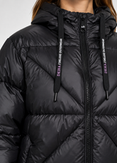 SHORT DOWN JACKET IN GENUINE DOWN - BLACK - Down jackets | DEHA
