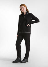 PANTALONE A MAGLIA BICOLOR NERO | DEHA