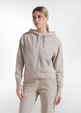 BEIGES STRETCH-SWEATSHIRT UND JOGGINGANZUG - | DEHA