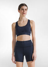 TOP VOGATORE JERSEY STRETCH BLU - Set Yoga / Pilates | DEHA