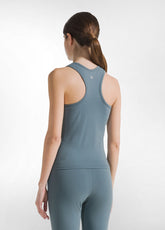 RACER BACK SPORTY TANK TOP - BLUE - TEAL BLUE | DEHA