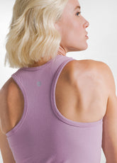 TOP VOGATORE IN JERSEY STRETCH LILLA - DUSTY LILAC | DEHA