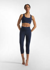 Stretch-Leggings, Einfarbig, 7/8-Länge - Blau - Leggings & Trainingshosen | DEHA