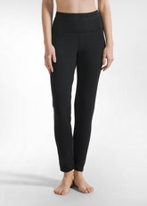 LEGGINGS IN JERSEY STRETCH CON LOGO NERO - BLACK | DEHA