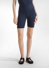JERSEY STRETCH BIKER SHORTS - BLUE - BLUE NIGHT | DEHA