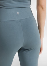 HIGH WAIST LEGGINGS - BLUE - TEAL BLUE | DEHA