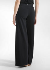 PANTALONI AMPI JERSEY STRETCH TINTA UNITA NERO - BLACK | DEHA