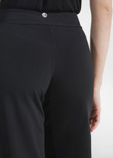 PANTALONI AMPI JERSEY STRETCH TINTA UNITA NERO - Pantaloni lunghi sportivi | DEHA