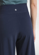 PANTALONI AMPI JERSEY STRETCH TINTA UNITA BLU - Pantaloni lunghi sportivi | DEHA