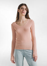 MAGLIA BOUCLE' ROSA - CORAL PINK | DEHA