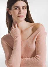 MAGLIA BOUCLE' ROSA - CORAL PINK | DEHA