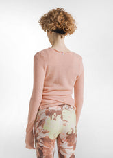CARDIGAN INCROCIATO IN BOUCLE' ROSA - CORAL PINK | DEHA