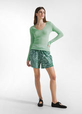 MAGLIA BOUCLE' VERDE - WATER GREEN | DEHA