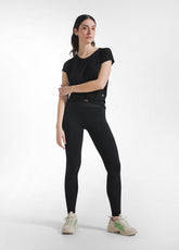 T-SHIRT YOGA CON NODO NERO - BLACK | DEHA