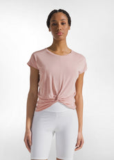 KNOT VISCOSE T-SHIRT - PINK - Tops & sports bras - Outlet | DEHA