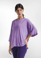 PURPLE OVERSIZE YOGA T-SHIRT - Tops & sports bras - Outlet | DEHA