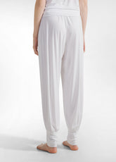 PANTALONE ODALISCA IN VISCOSA BIANCO - WHITE | DEHA