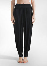 PANTALONE ODALISCA IN VISCOSA NERO - Set Yoga / Pilates | DEHA