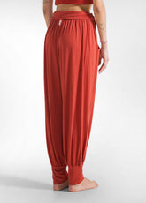 HAREMSHOSE AUS VISKOSE - ORANGE - RUST ORANGE | DEHA