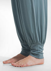 HAREM VISCOSE PANTS - BLUE - Pants - Outlet | DEHA