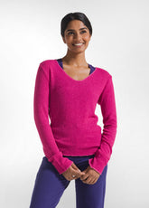 MAGLIA BOUCLE' FUCSIA - FUCHSIA PINK | DEHA