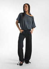 PANTALONE MAGNUM IN JERSEY NERO - Pantaloni lunghi sportivi | DEHA