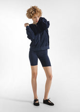 FRENCH TERRY FULL ZIP HOODIE - BLUE - BLUE NIGHT | DEHA