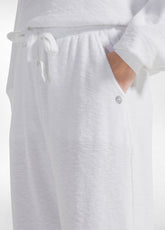 PANTALONI JOGGER IN SPUGNA BIANCO - WHITE | DEHA