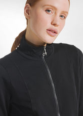 CORE FULL-ZIP LIGHT SWEATSHIRT - BLACK - BLACK | DEHA