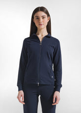 FELPA LEGGERA CORE CON ZIP BLU - BLUE NIGHT | DEHA