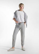 CUFFED LIGHT SWEATPANTS - GREY - DEHA ESSENTIALS | DEHA