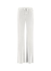 CHENILLE LOUNGE FLARED PANTS - WHITE - MILK WHITE | DEHA