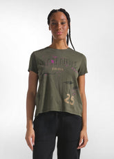 PRINTED COTTON JERSEY SHORT-SLEEVE T-SHIRT - BLACK - T-shirts - Outlet | DEHA