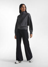 BLACK ORGANIC STRETCH FLEECE SOFT LEG PANTS - DEHA ESSENTIALS | DEHA