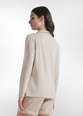 LIGHT FLEECE BLAZER - BEIGE - BEIGE | DEHA