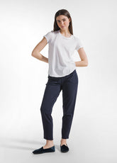 PANTALONI SLIM FIT IN COTONE STRETCH BLU - DEHA ESSENTIALS | DEHA