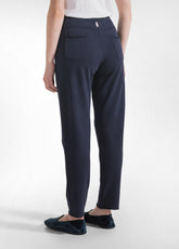 PANTALONI SLIM FIT IN COTONE STRETCH BLU - BLUE NIGHT | DEHA