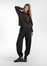 SOFT COTTON TROUSERS - BLACK - DEHA ESSENTIALS | DEHA