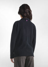 BLACK STRETCH COTTON BLAZER - BLACK | DEHA