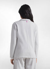 GREY STRETCH COTTON BLAZER - ICE GREY | DEHA