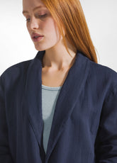 LINEN BLAZER - BLUE - BLUE NIGHT | DEHA