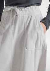 GONNA IN VELLUTO CON COULISSE IN VITA GRIGIO - ICE GREY | DEHA