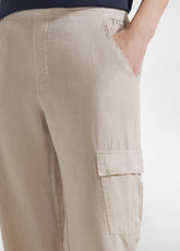 CARGO LEINEN -HOSE - BEIGE - BEIGE | DEHA