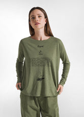 T-SHIRT AMPIA IN JERSEY FIAMMATO VERDE - Top & T-Shirts - Outlet | DEHA