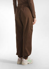 CARGOHOSE AUS GABARDINE - BRAUN - COFFEE BROWN | DEHA