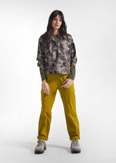 PANTALONI DRITTI IN GABARDINA STRETCH VERDE | DEHA