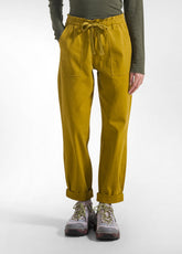 PANTALONI DRITTI IN GABARDINA STRETCH VERDE | DEHA